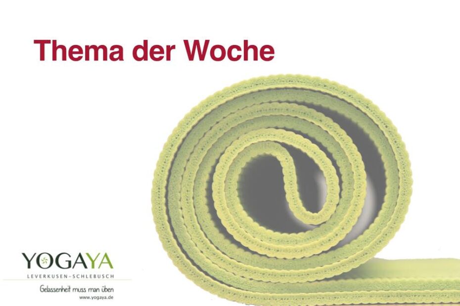 Jede Woche ein neues Schwerpunktthema bei YogaYa